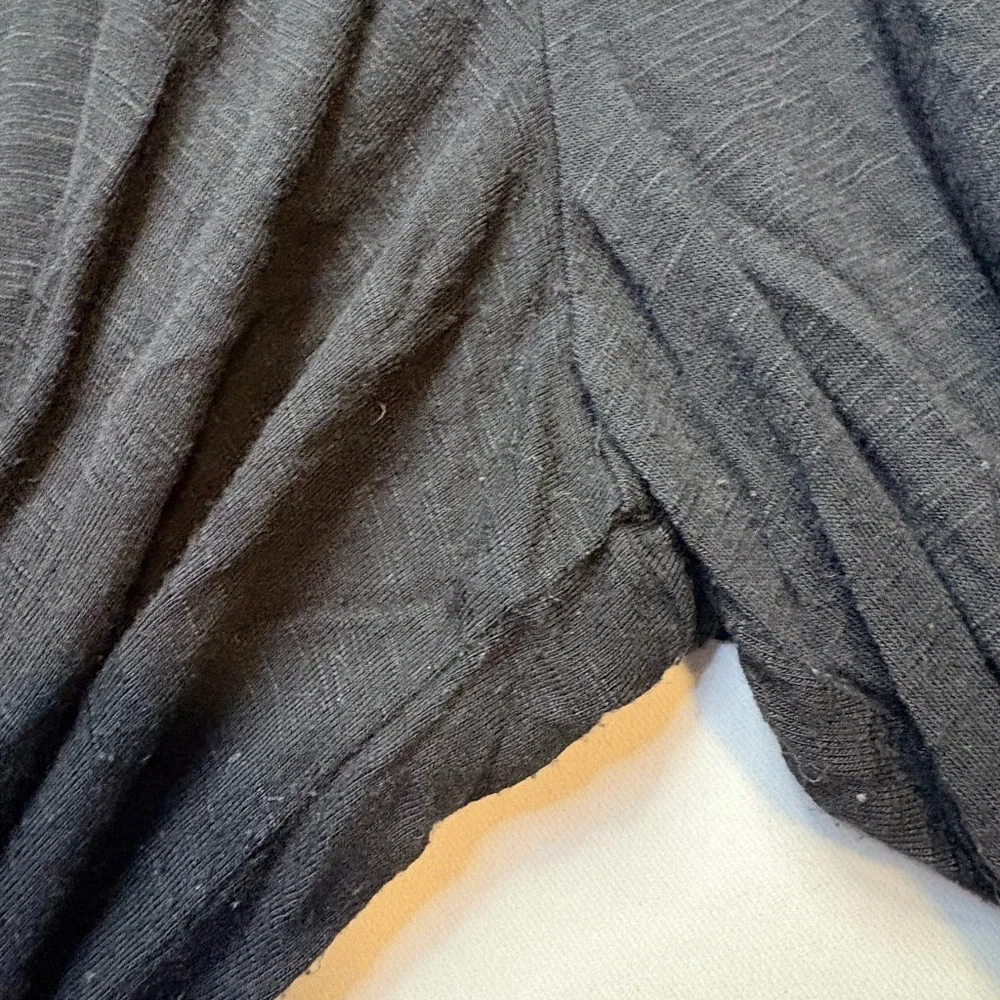 Style & Co. plus size 2x Henley Black Long Sleeve tunic top - Picture 4 of 5